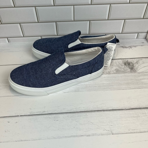 Canvas Slip-On Sneakers for Girls Blue Old Navy Size:5 - Picture 3 of 5